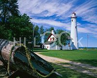 Hi-Look Microfiber Cleaning Cloth - Sturgeon Point Lighthouse, Michigan
