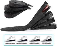 Height Increase Insole - Cutable Universal Size, Very Soft, 4-Layer Orthotic Heel Shoe Insole Lifts Kits with Air Cushion Insert for Men & Women Taller Insoles 1.2" to 3.5” Variable Height.
