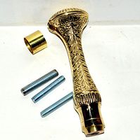 Nautical World Walking Stick with Victorian Brass Handle Fancy Dress Cane .8