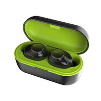 Barcley BT4.1 Earphones in-Ear Wireless Headphone Stereo Earbuds Sports Headset with Mic PT20 Bluetooth Headset Cordless Sports Ear Buds with Charging Box for Gym Jogging Sports (Green)