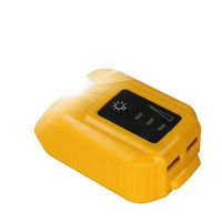 ERJER DCB090 USB Charger Replace Dewalt Power Source Adapter for Dewalt 14.4V/ 20V MAX Lithium-ion Battery with LED Light