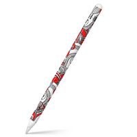 igsticker Ultra Thin Protective Body Stickers Skins Universal Decal Cover for Apple Pencil 1st Generation (Apple Pencil Not Included) 007743 Red　Red　Illustration　Pattern