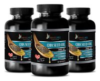 Immune System Vitamins for Women - CHIA Seed Oil 2000MG - Source of Omega 3-6-9 - Supports Heart Health - Cholesterol lowering Products - 3 Bottles (180 Softgels)