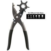 General Tools 72 Leather Hole Punch Tool, 5/64 Inch to 3/16 Inch