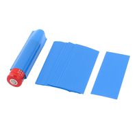 uxcell a15060100ux0642 20 Pcs 18.5mm Dia PVC Heat Shrink Tubing Blue for 1 x 18650/18500 Battery Pack of 20