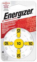 Energizer EZ Turn & Lock 10 Hearing Aid Battery, 96-Count