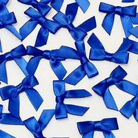 Mini Satin Bows - 1 3/8 Inch Width (200, Royal Blue)
