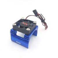 KYX Racing Alloy Heatsink with Cooling Fan for RC Crawlers 540 550 Size Motor Blue