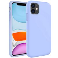HBorna Liquid Silicone Case Compatible with iPhone 11 6.1 inch(2019),Full Body Shockproof Soft Silicone Case Cover with Premium Microfiber Lining - Light Purple