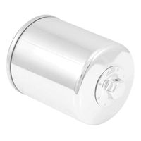 K&N Motorcycle Oil Filter: High Performance Chrome Oil Filter with 17mm nut designed to be used with synthetic or conventional oils fits 1994-2018 Harely Davidson, Buell Motorcycles KN-171C