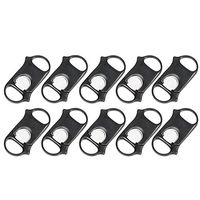 Cigar cutter Black Stainless Steel Dual Blade Regular Circle (10 Pack)