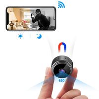 Spy Camera Wireless Hidden Camera, Latest A17 HD 1080P WiFi Mini Camara Espias with 150 Wide Angle, Portable Wireless Covert Nanny Cam with Night Vision/Motion Detection for Home Security Monitoring