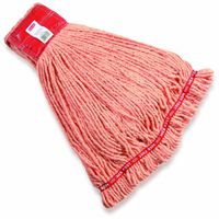 Rubbermaid Commercial Web Foot Shrinkless Wet Mop, Large, Orange, FGA25306OR00