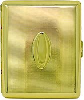 Gold Oval (Full Pack 100s) Metal-Plated Cigarette Case & Stash Box