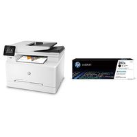HP LaserJet Pro M281fdw All in One Wireless Color Laser Printer (T6B82A) with Standard Yield Black Toner Cartridge