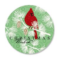 Berry Merry Christmas Envelope Seals - Set of 144 Self-Adhesive, Flat-Sheet, 1-1/2" Sticker Seals, By Colorful Images