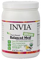 Invia Organic Balanced Meal (Vanilla) Nutritional Shake - Plant Based Powder - Vegan/Vegetarian, Soy Free, Dairy Free, Gluten Free - Protein Powder Superfood