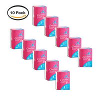 PACK OF 10 - Carefree Body Shape Long To-Go Pantiliners-Unscented-42 ct