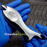 GuashaSpace Medical Grade Stainless Steel Soft Tissue Physical Therapy Chiropractic Sports Injuries Therapy Gua Sha Tool Guasha Scraping Tool (ST015 Type)