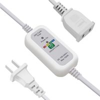 Hytekgro Upgraded 24Hr Cycle Timer Switch for LED Grow Lights with 6.6Ft Power Extension Cord Cable, Auto On/Off Every Day, 2 Prong Plug and Polarized Outlet, Rating 150W, White