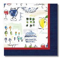 X&O Paper Goods French Cuisine Dessert and Luncheon Napkins, 20pc, 6.5'' W x 6.5'' H