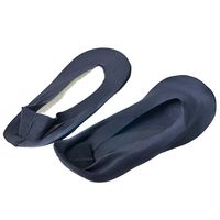 yagaga Arch Support 3D Socks Foot Massage Health Care for Women Summer Autumn Orthopedic Arch Support Cushion Padding No Show Nylon Socks (Black)