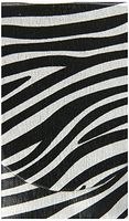 Boston International Silver Zebra Pocket Tissue Holder