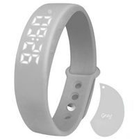 Bolayu W5 Pedometer Sleep Temperature Monitor Smart Watch Bracelet (Gray)