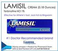 Lamisil Cream 1% (0.18 Ounces) The 1 Week Athlete’s Foot Treatment (Product of Novartis Consumer Health and Distribute by DKSH)