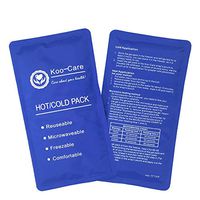 Koo-Care Flexible Gel Ice Pack for Hot Cold Therapy - Set of 2 - Great for Migraine Relief, Sprains, Muscle Pain, Bruises, Injuries (Medium, 11" × 5.9")