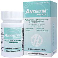HelloLife Anxietin Tablets - Anxiousness & Panic Symptom Relief - for The Safe, Temporary Relief of: Episodes of Fearfulness + Nervousness + Worry + Hypersensitivity + Social Fear + Panic