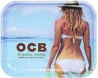 Large XL OCB Metal Rolling Tray ‑ Beach Series Large 14" x 11" Free Shipping
