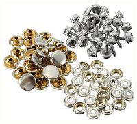 PROGLEAM Industrial Hardware, 75Pcs Boat Marine Canvas Cover Snap Fasteners Screw Stud Button Socket for Handbags Clothing