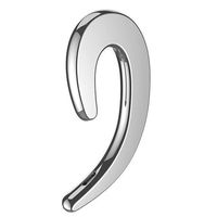 Yesbaby Ear-Hook Wireless Headphones with Microphone Bluetooth 4.1 Non Ear-Plug Painless Head-Phones for Cell Phones (Color : Silver)