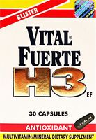 Vital Fuerte H3 Dietary Supplement 30 Cap - Suplemento Multivitaminico (Pack of 1)