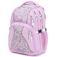 High Sierra Swerve Laptop Backpack, 17-inch Laptop Backpack for High School or College (Iced Lilac/Shadow Leopard/White)