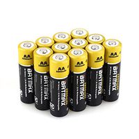 Batmax High Capacity Pack of 12 NiMH 2800mAh AA Rechargeable Batteries (Storage Cases Included)