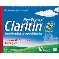 Claritin 24 Hour Allergy, Tablets- 10 ea (Pack of 2)