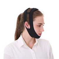Wxnnx Snoring Solution, Stop Snoring Device, Comfortable Adjustable Chin Strap Sleep Aids, Adults,Black