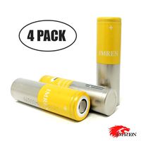 4 pcs IMREN 3.7V 3500mAh 30AMP Battery Comes with Energic Battery Organizer