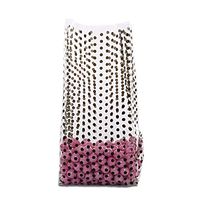 10ct Small"Black DOTS" Swiss Polkadot 7x2x3" Cello Cellophane Treat Food Snack Bags nfLG -659