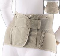 Florida Orthopedics Soft Form Lumbar Sacral Support w/ Flexible Stays, Beige 11" H, 3X-Large 49-52"