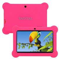 Tagital T7K Kids Tablet, 7 inch Display, Kids Mode Pre-Installed, with WiFi and Camera and Games, HD Kids Edition (Pink)