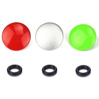 LXH Metal Bulged Surface Soft Release Button Finger Touch for Fujifilm XT20 X100F X-T2 X100T X-PRO2 X-T10 X-PRO1 X-E2S X100 X100S X10 X20 X30 X-E1 X-E2 STX-2 Leica M (Red+Silver+Green)