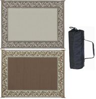 Ming's Mark RA7 Brown/Beige 9' x 12' Classical Reversible Mat by Ming's Mark