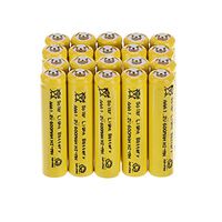 Windmax Yellow 30PCS 3A AAA 1.2V 600mAh Rechargeable Battery White NiMH 3A Batteries for Solar Light