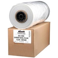 Plasticplace .65 Mil Clear Garment Bags, 21" X 7" X 40", 450Count