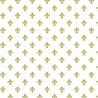 White & Gold Fleur DE LIS Floral Tissue Paper for Gift Wrapping 15"x20" Sheets (50)