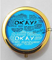 BlackKey Okay Okay 3-Compartment Decorative Pocket Gift Box Case Organizer for Pill, Color 2-71