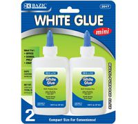 BAZIC 1.25 Oz. (37mL) White Glue (2/Pack) (Case of 72) (2017-72)